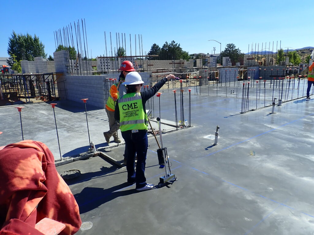 Carson City Fire Station 55 Floor Flatness Levelness Testing